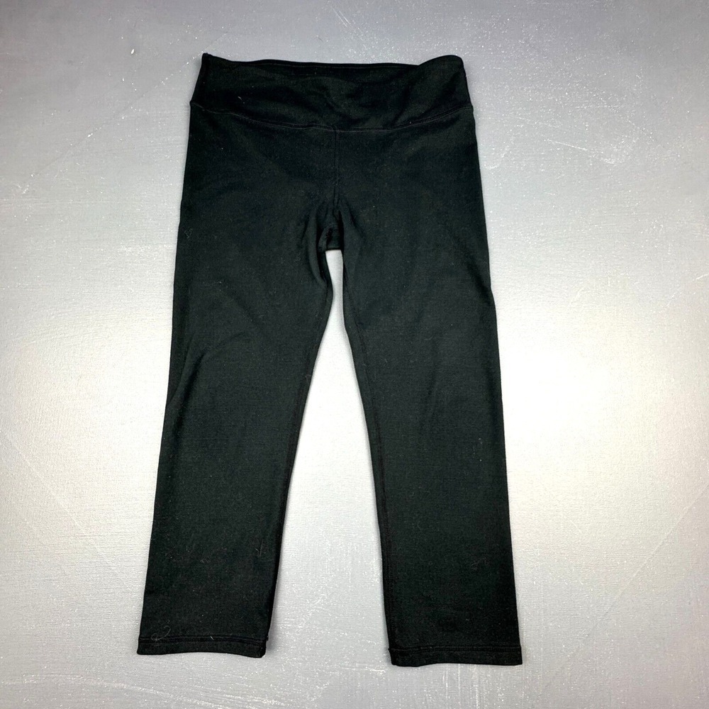 Fabletics Women's Small Black Capri Leggings Stretch Activewear Yoga Gym Workout